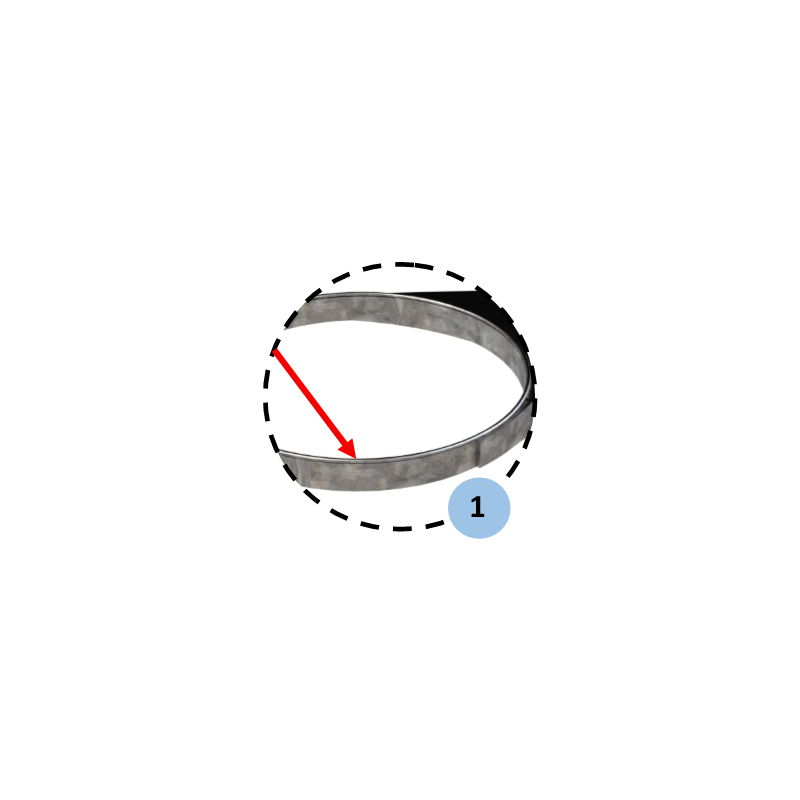 Cercle plat de basket Galvanisé à chaud (l'unité)