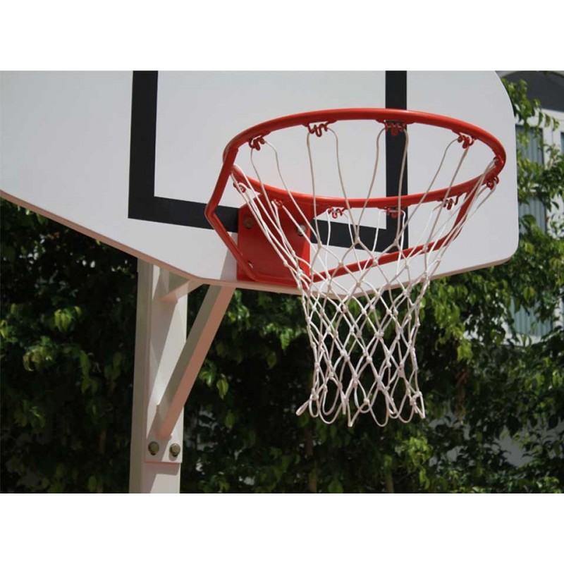 Panier de basket fixe carré sur platine, 2 positions de jeu (l'unité)