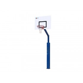 Panier de basket fixe sur platine 100x100mm, hauteur 3m05 (l'unité)