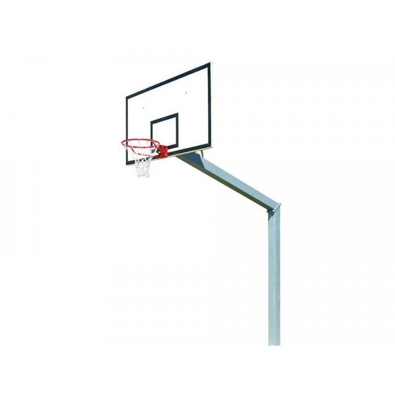 Panier de basketball avec pied fixe en acier