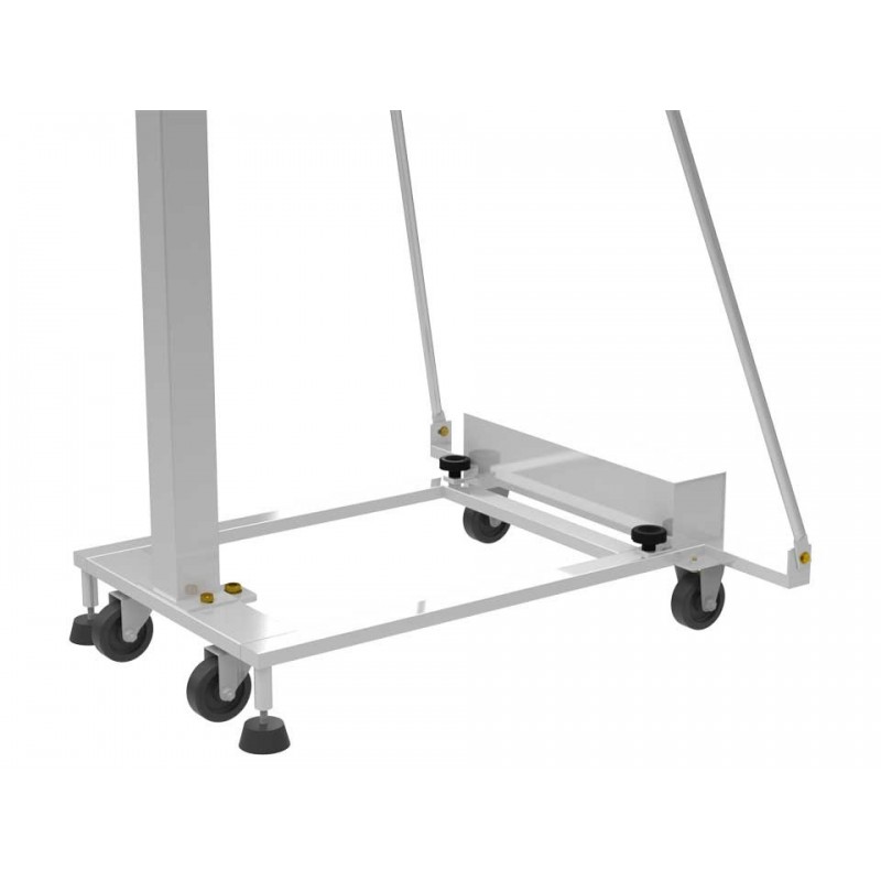 Panier de basket scolaire mobile et d'extérieur avec contrepoids de 38 kg pour garantir la sécurité pendant le transport (l'unit