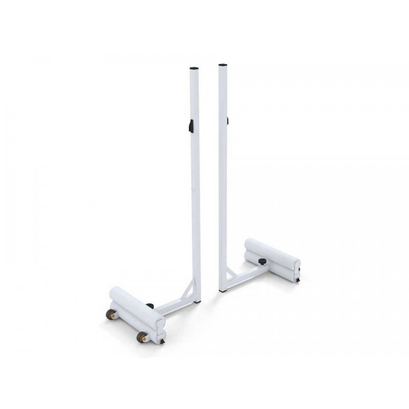 Poteaux de badminton scolaires embase 20 kg + contrepoids 20 kg (la paire)