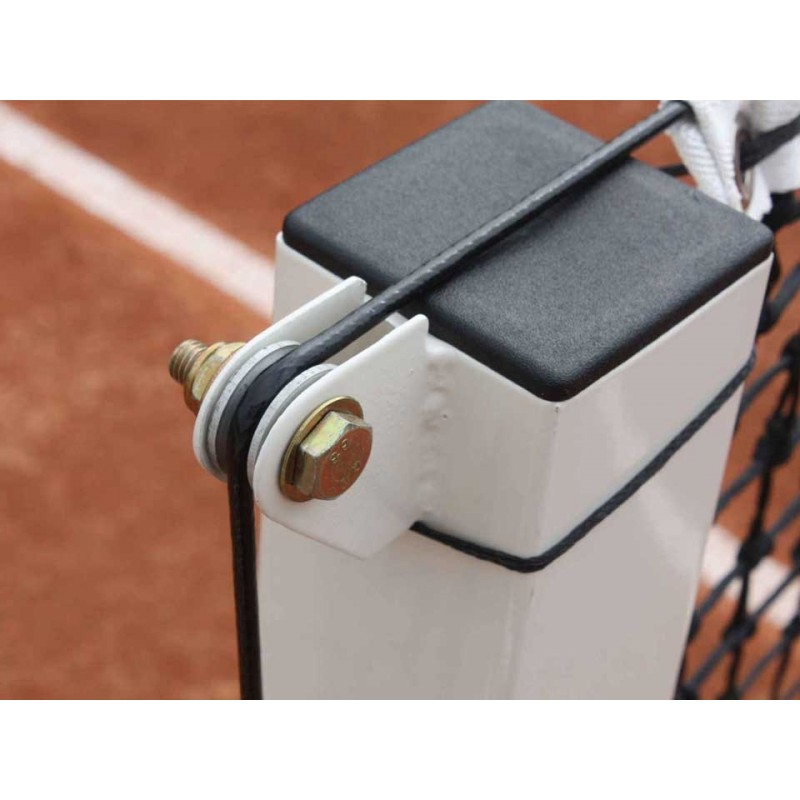 Poteaux de tennis à sceller en acier galvanisé 80x80mm (la paire)