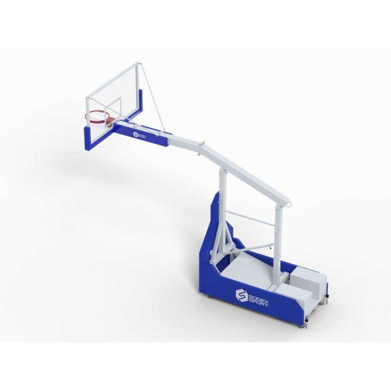 Panier de basket mobile et pliable, 2 positions de jeu (l'unité)