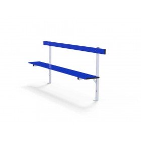 Banc mural avec dossier