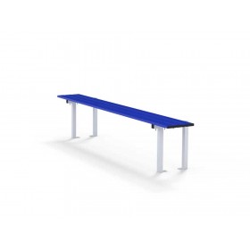 Banc simple avec double fixation au sol (prix au mètre linéaire)