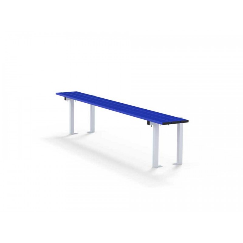 Banc simple avec double fixation au sol