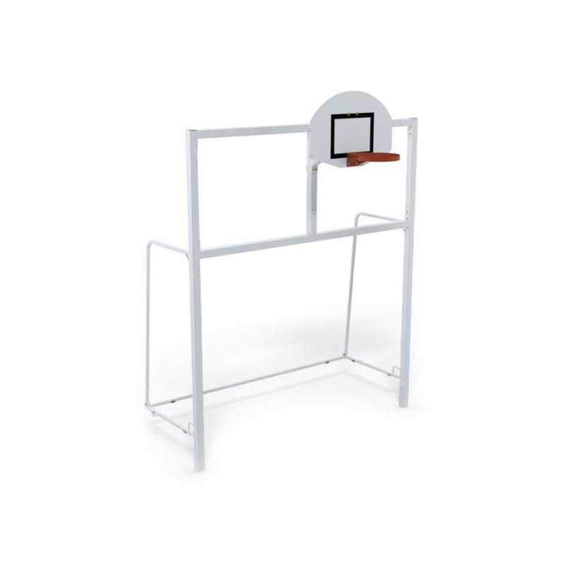 But multijeux Hand/Foot/Basket en acier galvanisé plastifié avec arceaux (l'unité)
