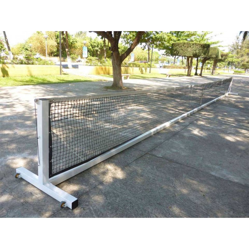 Jeu de poteaux de tennis mobiles en acier galvanisé 80x80mm