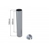 Lot de 2 fourreaux aluminium pour 90mm