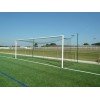 Filets de football à 11 TPE 3mm maille simple 120mm forme européenne (la paire)