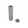 Lot de 2 fourreaux aluminium pour poteaux carrés de 80mm