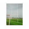 Poteaux de rugby à sceller hauteur 8m en aluminium sans fourreaux (la paire)