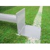 Poteaux de rugby sur charnière hauteur 8m en aluminium sans fourreaux (la paire)