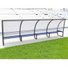 Abris de touche haut 1m60, long 1,5 à 7,5m. Protections AR en polycarbonate et LAT en véralyte