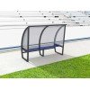 Abris de touche haut 1m60, long 1,5 à 7,5m. Protections AR en polycarbonate et LAT en véralyte