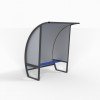 Abris de touche haut 2m, long 1,5 à 7,5m. Protections AR et LAT en Alu/PVC/Alu