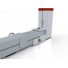 Buts de handball Premium repliables de compétition avec arceaux et glissière pour fixation du filet, en aluminium (la paire)