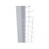 Buts de handball Premium repliables de compétition avec arceaux et glissière pour fixation du filet, en aluminium (la paire)