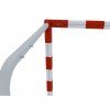 Buts de handball Premium repliables de compétition avec arceaux et glissière pour fixation du filet, en aluminium (la paire)