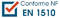 Conforme : NF EN 1510